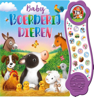 Rebo publishers geluidenboek: baby boerderijdieren. 3+