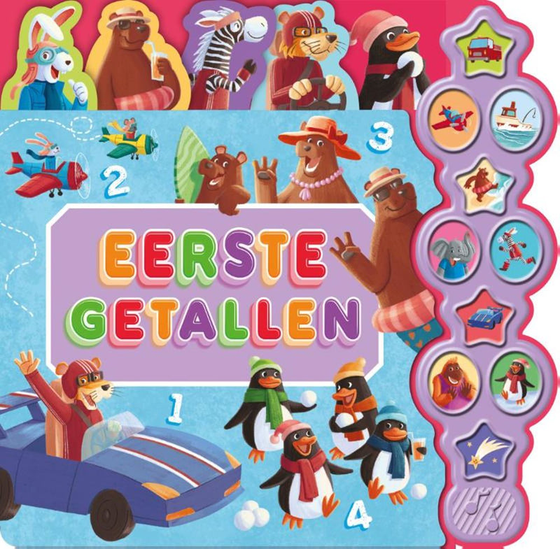Afbeelding laden in galerijviewer, Rebo publishers geluidenboek: eerste getallen. 10 gel 3+
