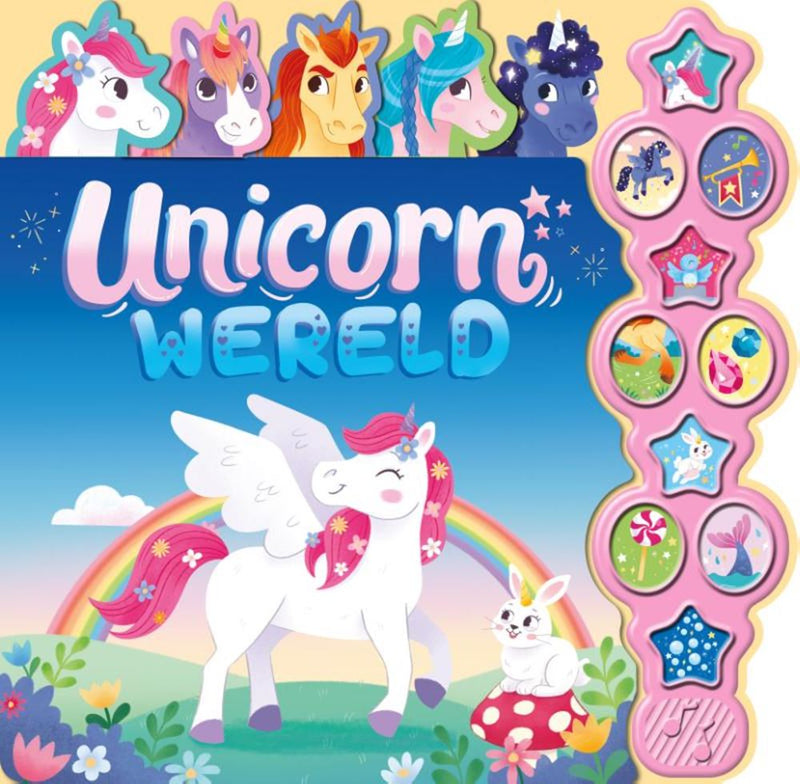 Afbeelding laden in galerijviewer, Rebo publishers unicornwereld - 10 geluidenboek
