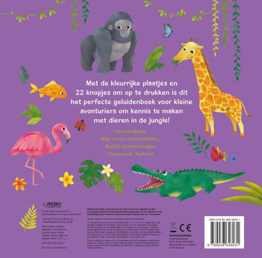 Rebo publishers geluidenboek: junglegeluiden 0+
