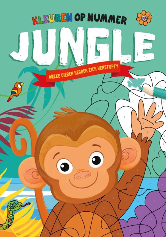 Chargez l'image dans la visionneuse de la galerie, Rebo publishers jungle - kleuren op nummer 4+
