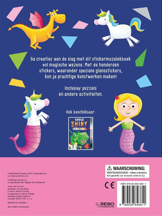 Stickerboek: magische shiny stickers 3+