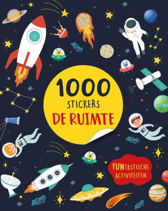 Stickerboek:de ruimte - 1000 stickers 3+