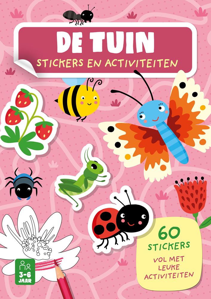 ギャラリービューアに画像をロードする, Stickerboek de tuin - 60 stickers. 3+
