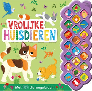 Vrolijke huisdieren - 22 geluidenboek 4+