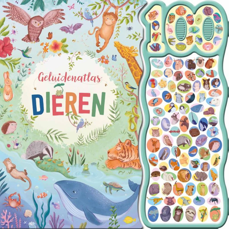 Afbeelding laden in galerijviewer, Rebo publishers geluidenatlas dieren - 100-geluidenboek
