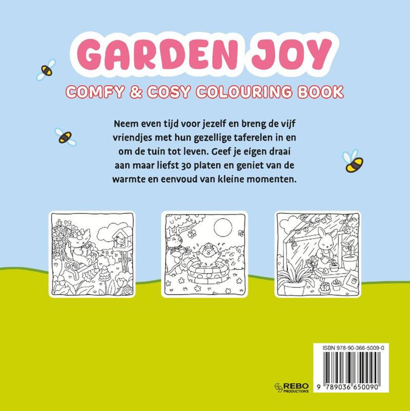 Afbeelding laden in galerijviewer, Rebo publishers garden joy - comfy cosy kleurboek
