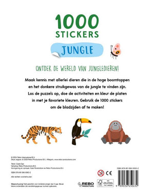 Rebo publishers jungle - 1000 stickers 4+