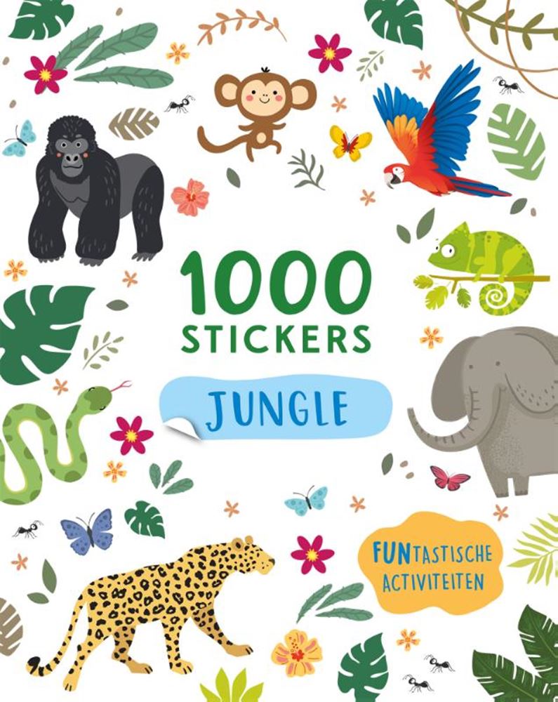 Afbeelding laden in galerijviewer, Rebo publishers jungle - 1000 stickers 4+
