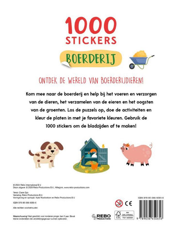 Boerderij - 1000 stickers 4+