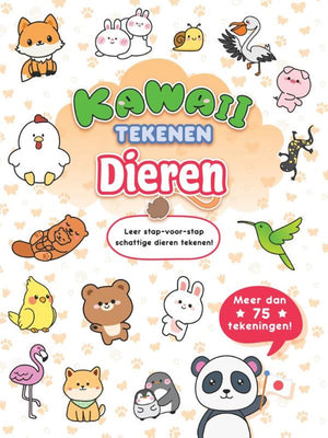 Rebo publishers kawaii tekenen dieren 6+