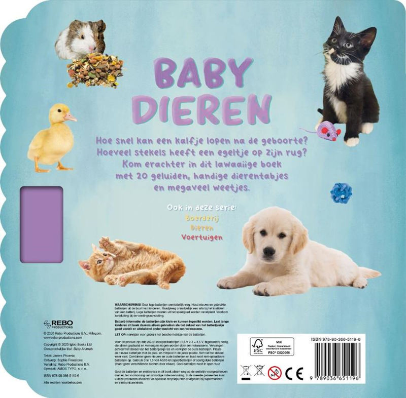 Chargez l'image dans la visionneuse de la galerie, Babydieren - 20-geluidenboek 2+
