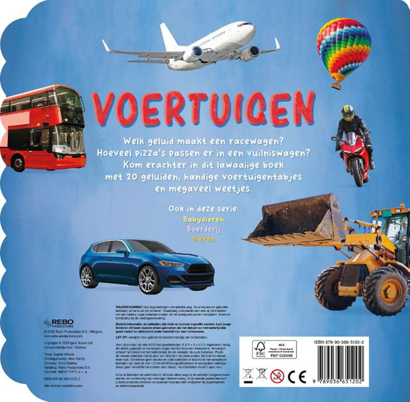 Chargez l'image dans la visionneuse de la galerie, Voertuigen - 20-geluidenboek 2+
