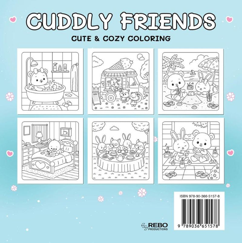 ギャラリービューアに画像をロードする, Rebo publishers cuddly friends - cute cozy coloring 6+
