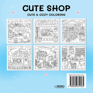 Rebo publishers cute shop - cute cozy coloring. 6+