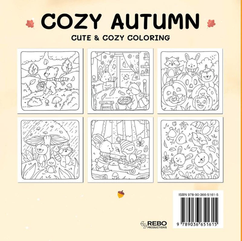 Afbeelding laden in galerijviewer, Cozy autumn - cute cozy coloring. 6+
