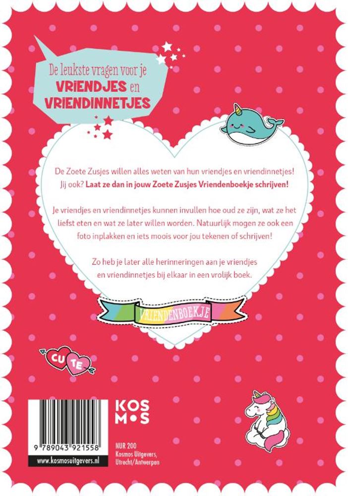 Afbeelding laden in galerijviewer, Kosmos uitgevers de zoete zusjes vriendenboek

