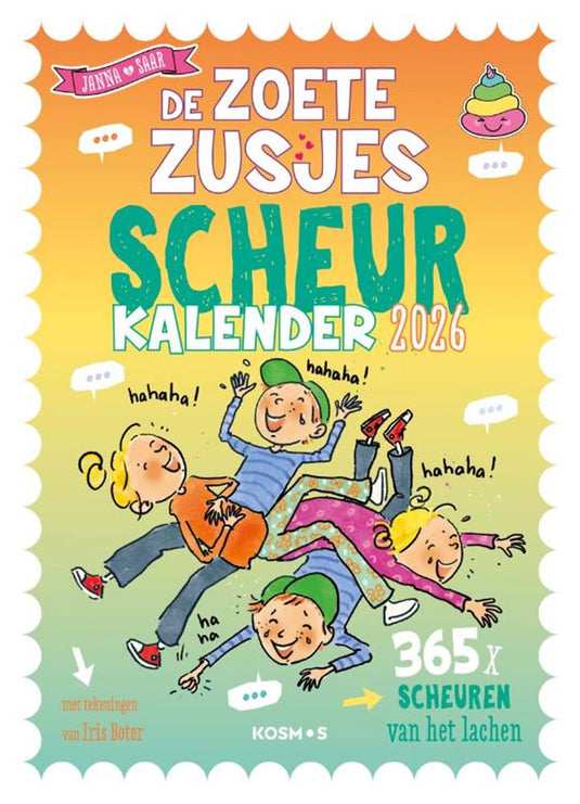 Kosmos uitgevers de zoete zusjes moppenscheurkalender - 2026