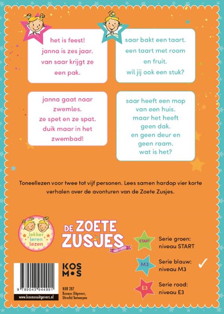 ギャラリービューアに画像をロードする, Centraal boekhuis zoete zusjes: het is feest 5+
