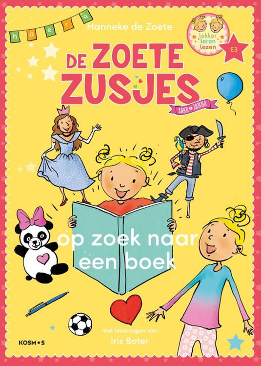Zoete zusjes: op zoek naar een boek 5+