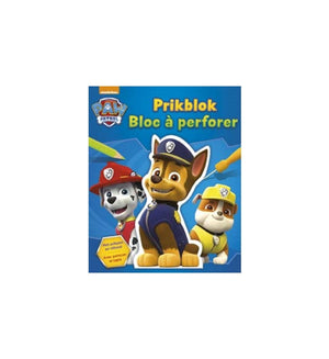 Prikblok paw patrol met 12 prikkaarten