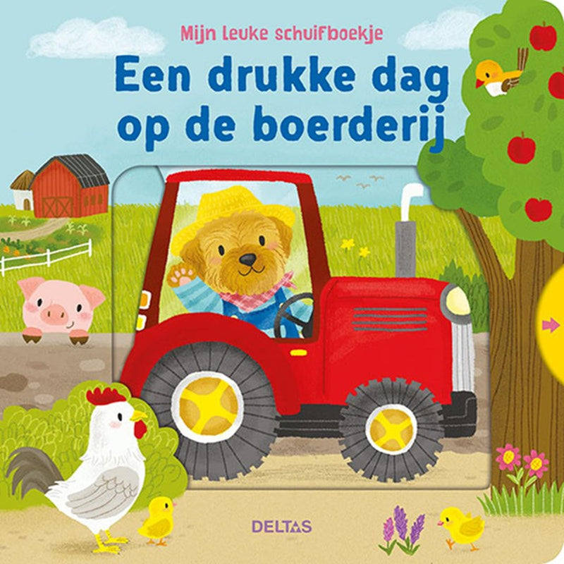 Afbeelding laden in galerijviewer, Deltas mijn leuke schuifboekje - een drukke dag op de boerderij
