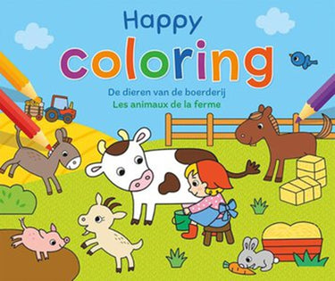 Deltas happy coloring - de dieren v d boerderij