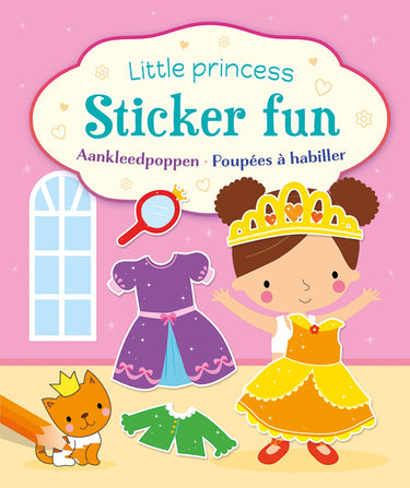 Deltas little princess sticker fun - aankleedpoppen little princess sticker fun - poupées à habiller