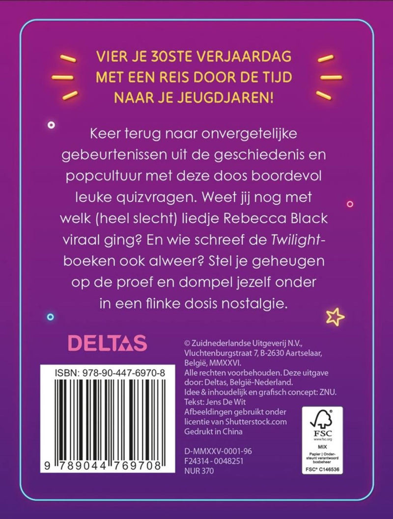 Chargez l'image dans la visionneuse de la galerie, Deltas quiz hoera 30 jaar!
