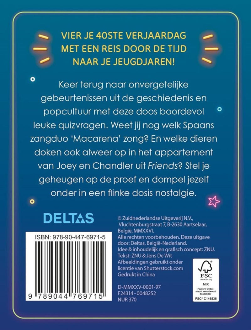 Afbeelding laden in galerijviewer, Deltas hoera 40 jaar! quiz
