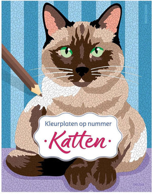 Deltas katten - kleurplaten op nummer