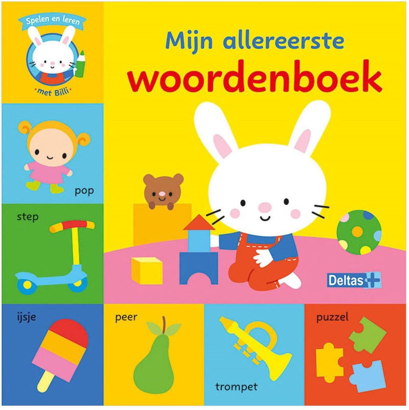 Afbeelding laden in galerijviewer, Deltas mijn allereerste woordenboek - spelen en leren met billi kartonboekje
