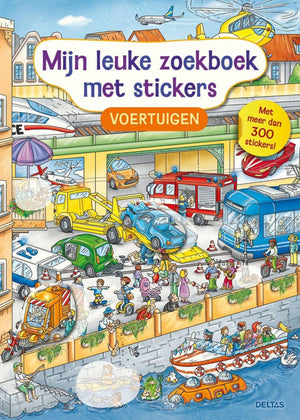 Deltas mijn leuke zoekboek met stickers - voertuigen