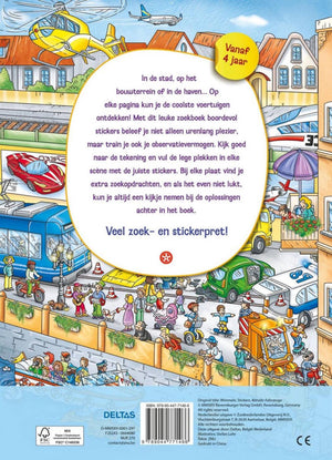 Deltas mijn leuke zoekboek met stickers - voertuigen