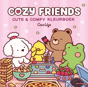 Deltas cozy friends cute comfy kleurboek coco wyo