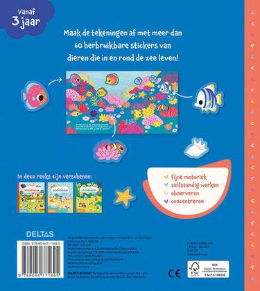 Deltas mijn eerste stickerboek kleine handjes - dieren van de zee
