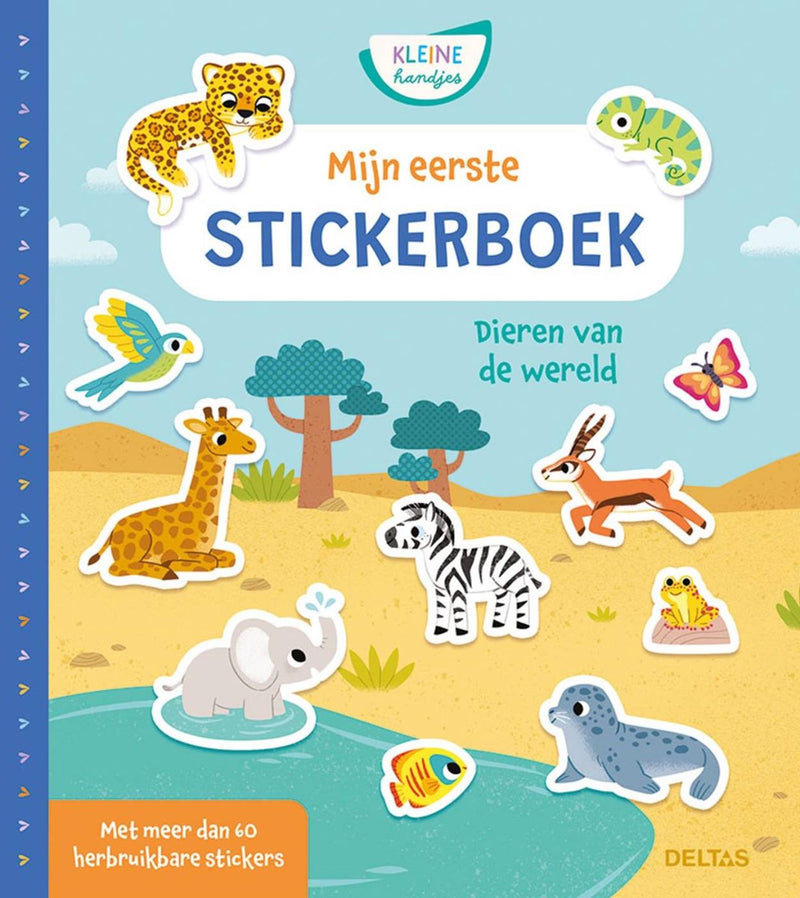 Afbeelding laden in galerijviewer, Deltas mijn eerste stickerboek kleine handjes dieren van de wereld
