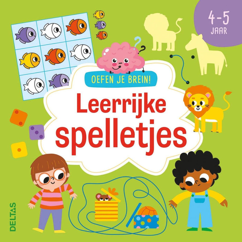 Afbeelding laden in galerijviewer, Deltas oefen je brein! leerrijke spelletjes - 4-5 jaar
