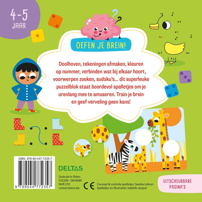 Afbeelding laden in galerijviewer, Deltas oefen je brein! leerrijke spelletjes - 4-5 jaar
