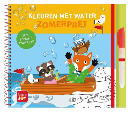 Kleuren met water. zomerpret 3+