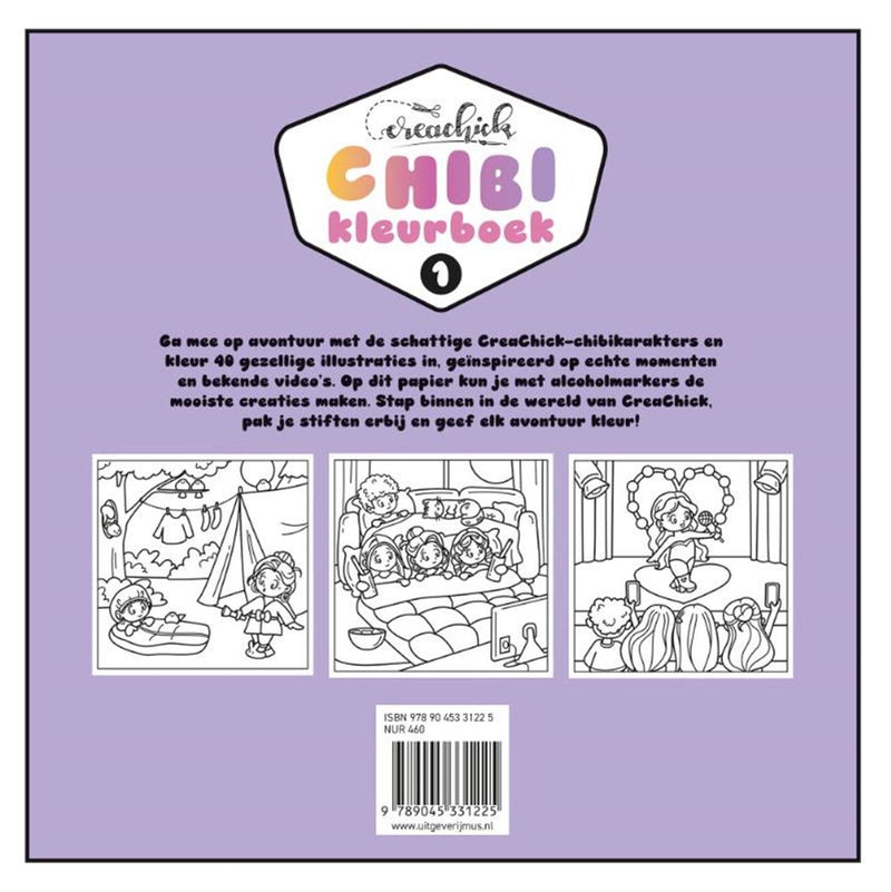 ギャラリービューアに画像をロードする, Centraal boekhuis creachick chibikleurboek 1 -
