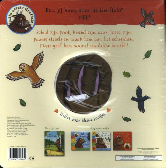 Wie is er bang voor de gruffalo (handpop