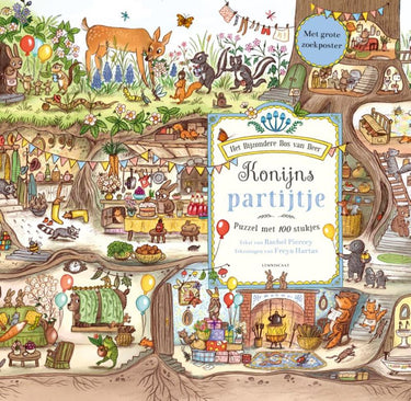 Konijns partijtje puzzel. 6+