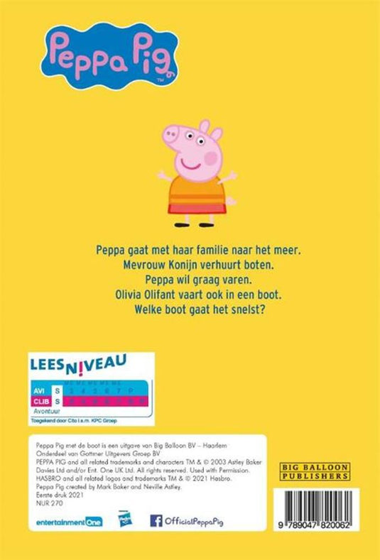 Ik leer lezen. peppa pig met de boot. av