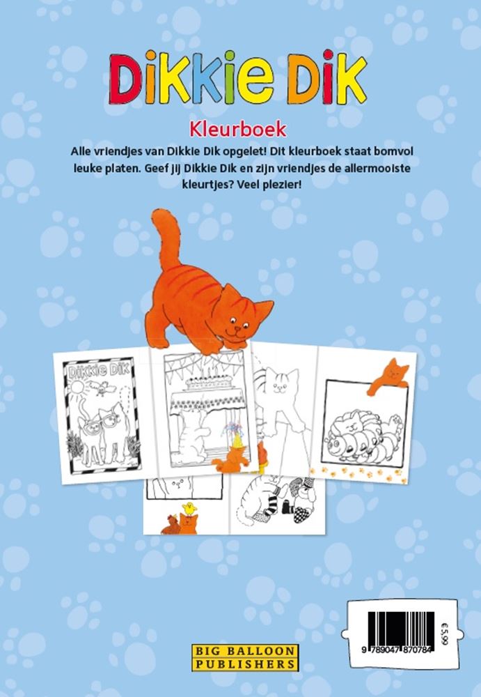 Afbeelding laden in galerijviewer, Dikkie dik kleurboek. 3+ 48 blz. pb.
