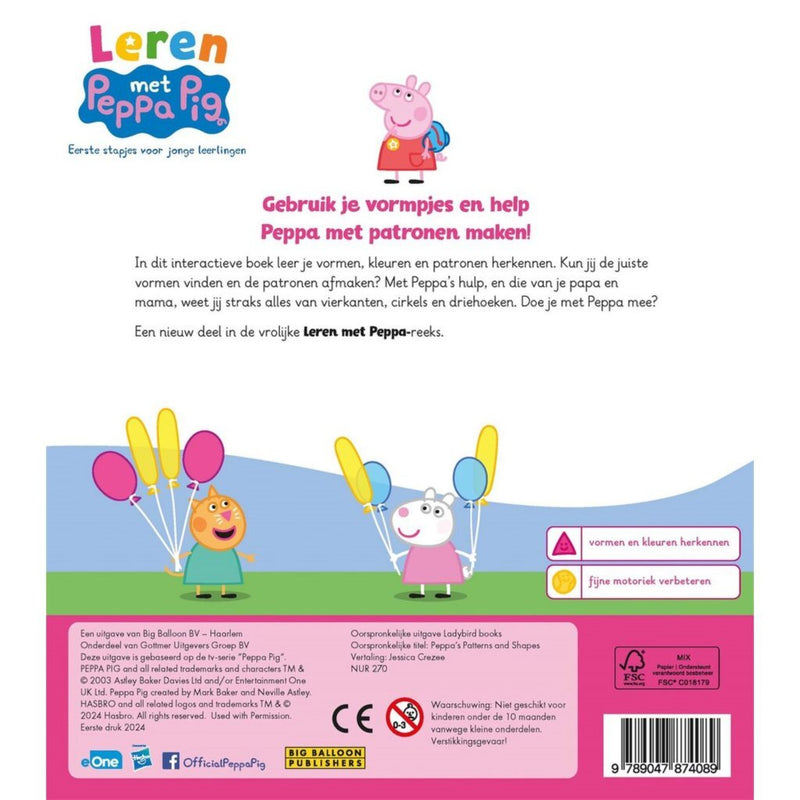 Load image into Gallery viewer, Peppa pig boek peppa #039;s patronen en vormen
