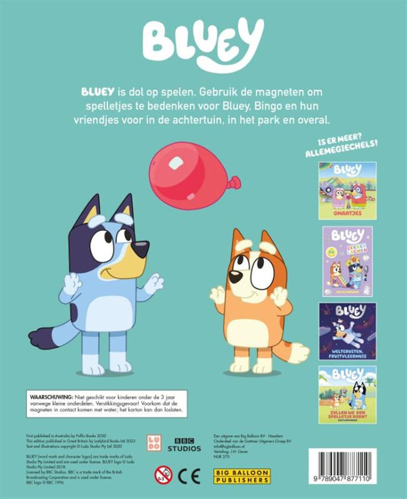 Afbeelding laden in galerijviewer, Bluey: laten we buiten spelen! magneetbo
