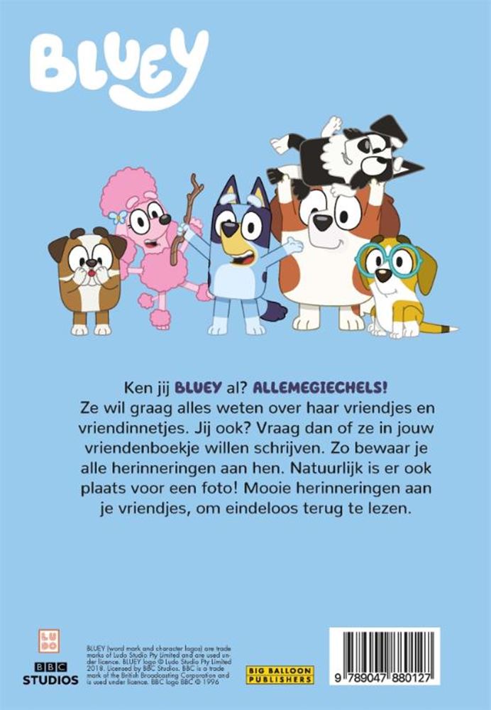 Afbeelding laden in galerijviewer, Bluey vriendenboek - - creatief vriendenboek voor kinderen
