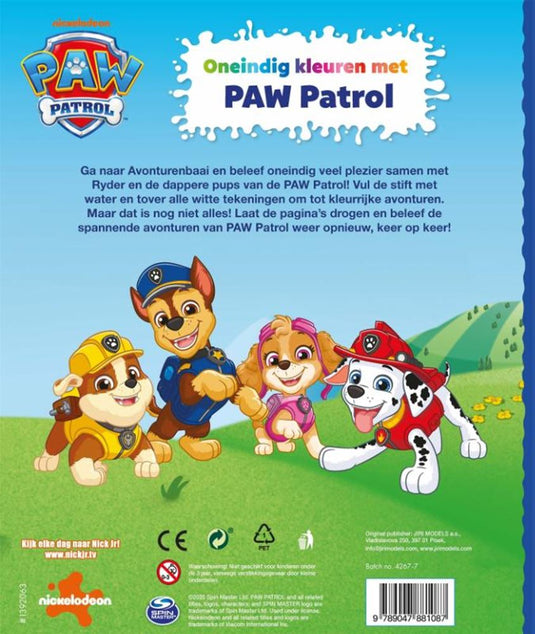 Gottmer uitgevers groep oneindig kleuren met paw patrol 3+
