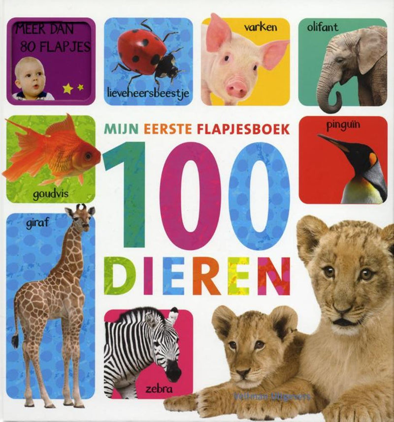 ギャラリービューアに画像をロードする, Mijn eerste flapjesboek 100 dieren. 1+
